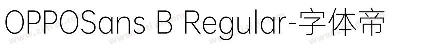 OPPOSans B Regular字体转换